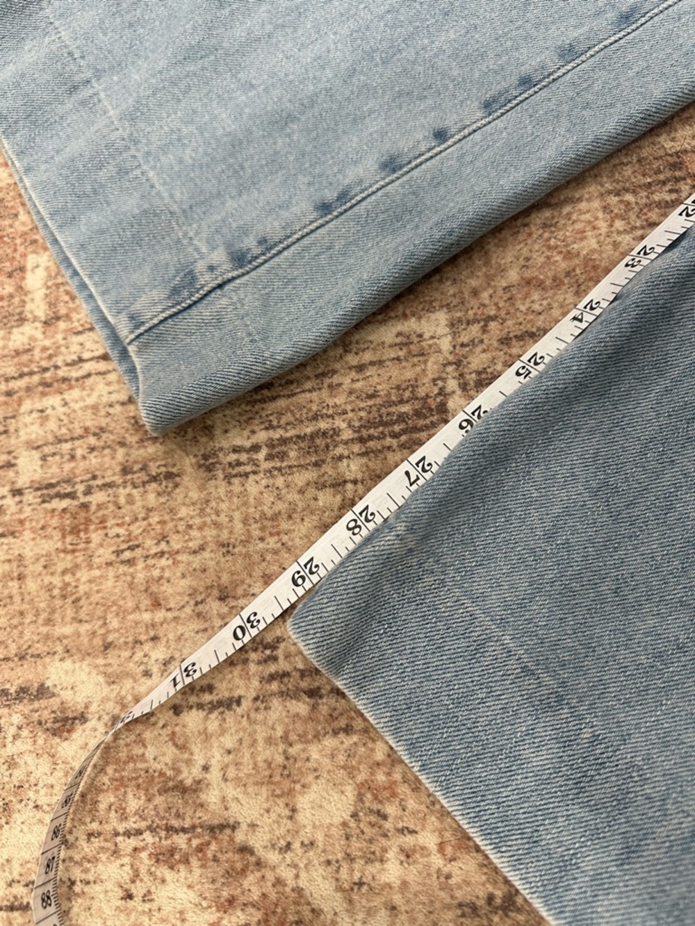Everlane Womens 24 Blue The Summer Wide Leg High Rise Jeans Light Wash Denim - Picture 7 of 10
